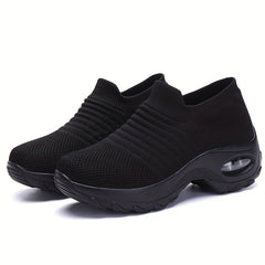 Women's Breathable Slip On Sneakers Low Top Comfort Shoes