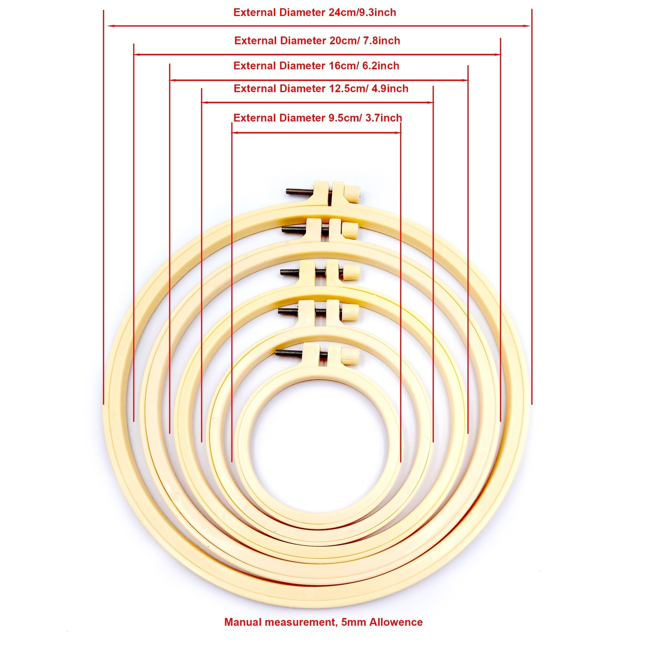 Cross Stitch Embroidery Bandage Hoop - Handy Sewing Embroidery Kit