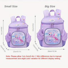 Cartoon Unicorn Backpack Kindergarten School Bag Pink Purple Girls