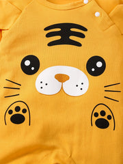 Animal 3D Shape Long Sleeve Romper Cotton Baby Girls Boys Jumpsuit