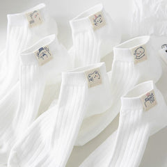 3 Pairs Women's Bear Ankle Socks - Cute Design