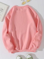 Casual Loose Long Sleeve Sweatshirt Women's Pullover