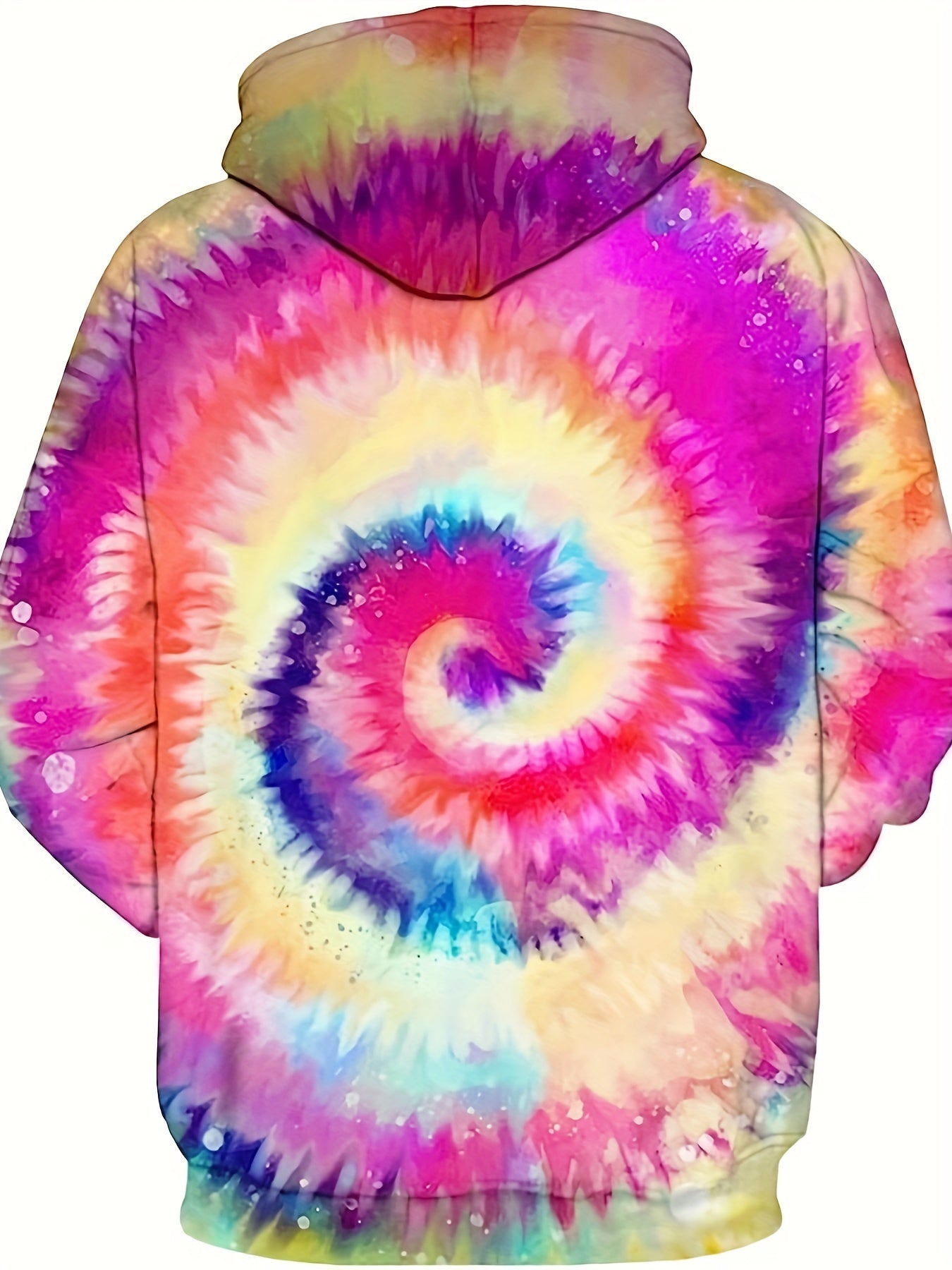 Y2K Tie Dye 3D Print Hoodie for Men
