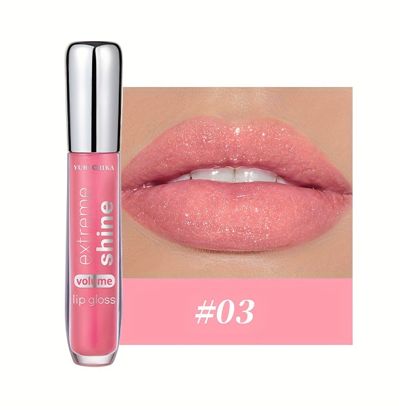6 Colors Pearlescent Lip Honey Glaze Dewy Plumping Lip Glass