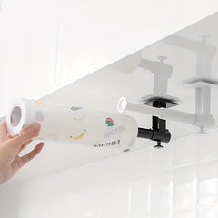 Retractable Paper Towel Holder Kitchen Plastic Wrap Dispenser
