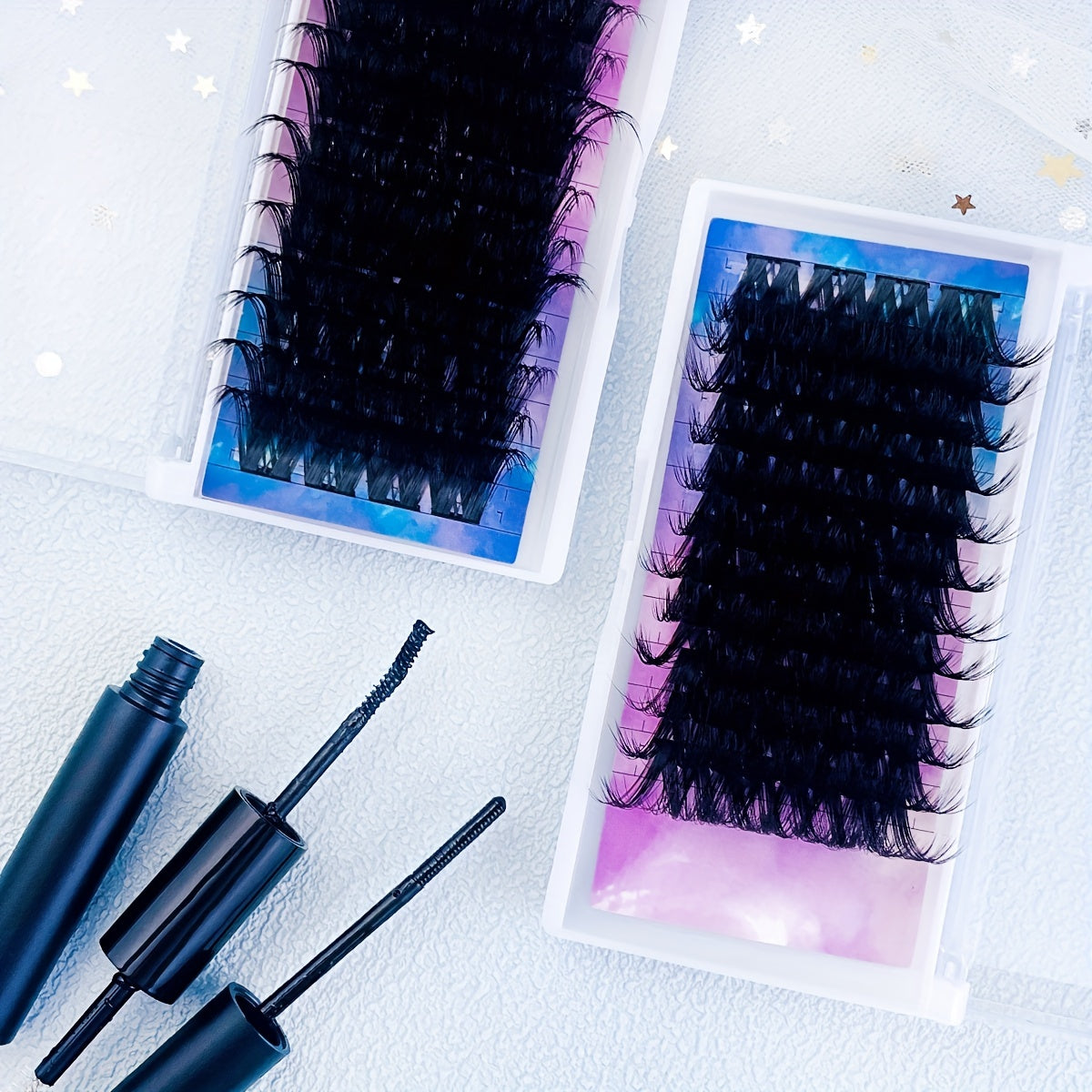 25mm DIY Eyelash Extension Kit w/ Mascara Brush, Glue & Applicator