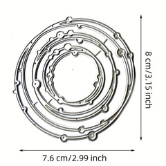 Round Ring Pattern Die Cuts Metal Die for Scrapbook DIY Craft Paper
