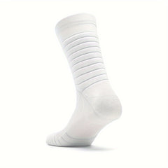 Men's Athletic Mid Crew Sport Socks Non Slip Nylon Blend Breathable Socks