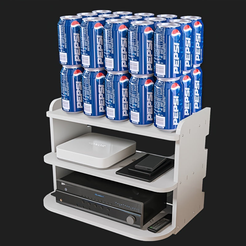 1pc Wall Mount Storage Shelf Stand Rack Holder