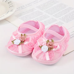 JIAGEYA Flower Ballet Shoes Baby Girls Lightweight Soft Sole