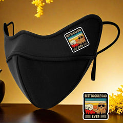 Doodle Dad Ever 5D Print Warm Mask Windproof Cold Resistant