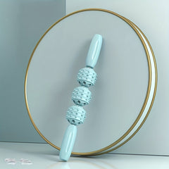 3 Wheels Yoga Stretching Roller Fitness Massage Stick