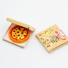 Mixed Pizza in Takeout Box Dollhouse Food Prop