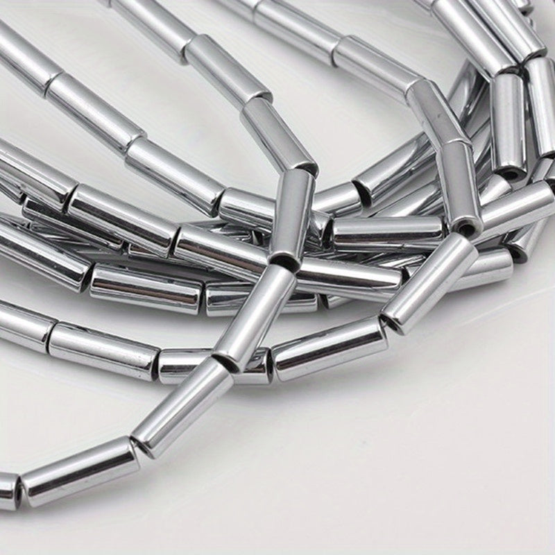 Hematite Tube Bead 4x13mm 15in Strand 30pcs DIY Jewelry Making