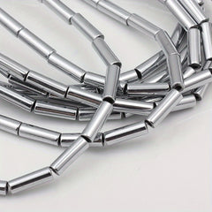 Hematite Tube Bead 4x13mm 15in Strand 30pcs DIY Jewelry Making