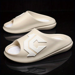Men's Non Slip Slides Lightweight Open Toe Quick Dry Slippers