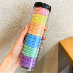 20pcs Seamless Hair Elastics Ties Ponytail Holder for Girls Women