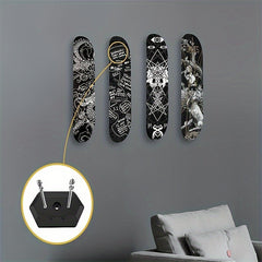 Skateboard Wall Mount Hangers for Deck Display & Storage