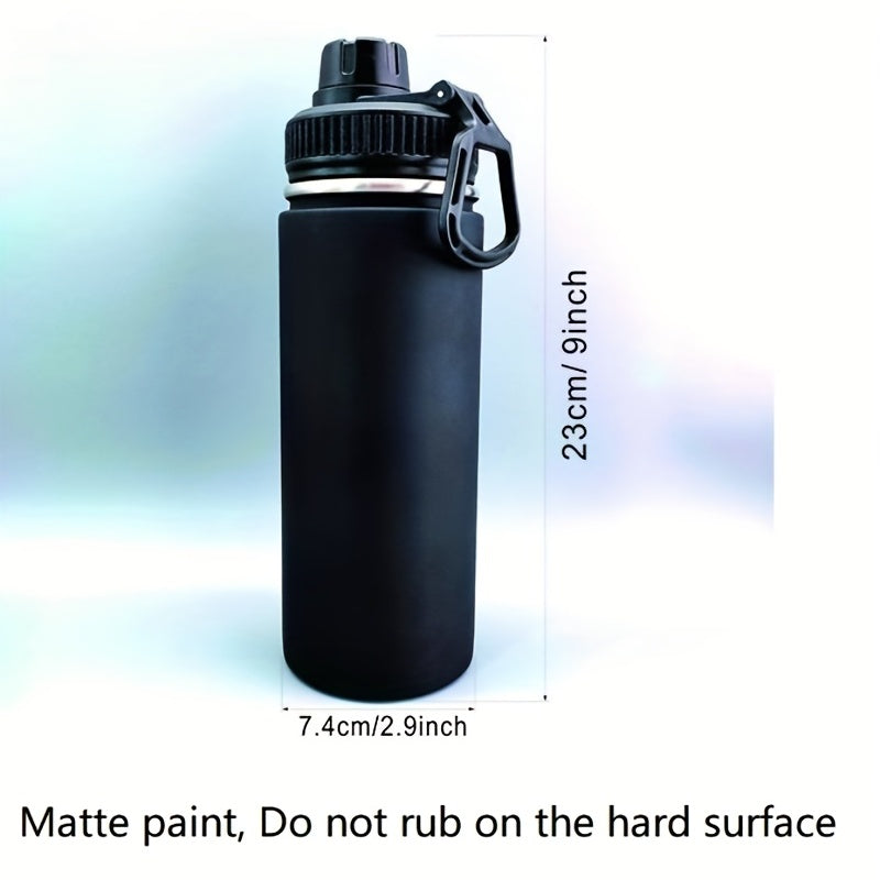 1000ml Leakproof Stainless Steel Water Bottle, Hot/Cold, Matte Finish