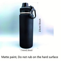 1000ml Leakproof Stainless Steel Water Bottle, Hot/Cold, Matte Finish