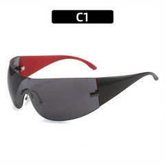 Y2K Gradient Rimless Sunglasses UV400