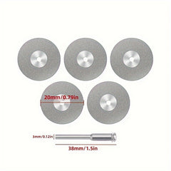 12pcs Mini Diamond Cutting Disc Set for Rotary Tools - Diamond Grinding Wheels