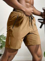 Comfy Active Shorts with Zipper Pockets for Men