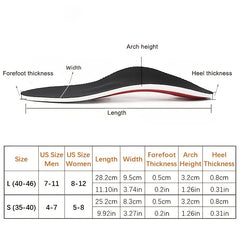 Breathable Orthotic Sports Insoles, Cuttable