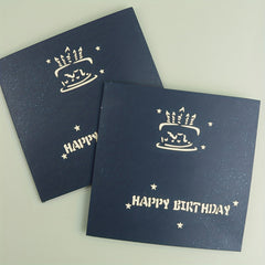 3D Birthday Candle Cake Greeting Card Gift Postcard