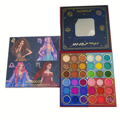 Brown Tone Women's Daily Makeup Palette Pearly Shimmer Matte Glitter Finish