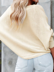 Casual Sweater V Neck Stretch