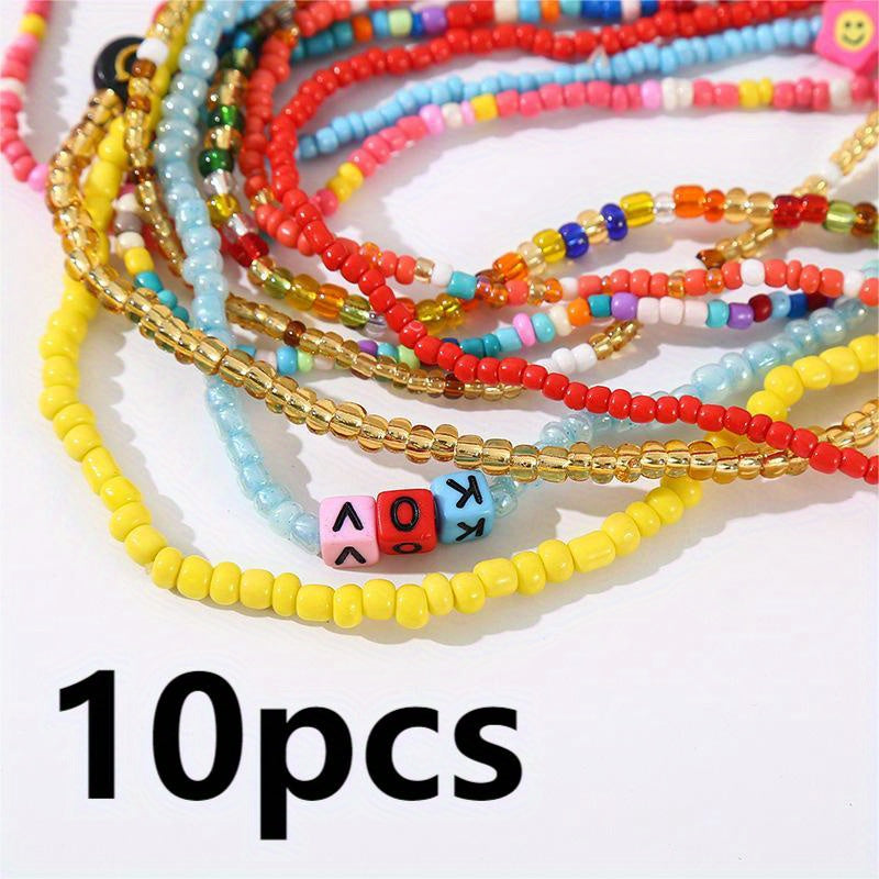 Colorful Elastic Beaded Body Waist Belly Chain for Woman Girl