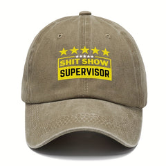 Washed Cotton Retro Letter Baseball Cap Outdoor Sports Adjustable Sunshade Hat