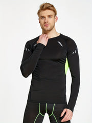 Men's Compression Workout Shirts - High Stretch Breathable for Gym Running