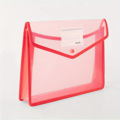 A4 Poly Envelope Expanding File Wallet Snap Closure Label Pocket