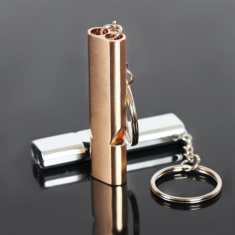 Portable Aluminum Alloy Whistle for Outdoor Survival