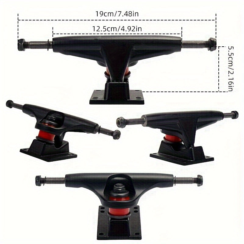 Skateboard Bracket Wheels Axles Combo 52mm 30mm with T-shaped Tool