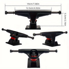 Skateboard Bracket Wheels Axles Combo 52mm 30mm with T-shaped Tool