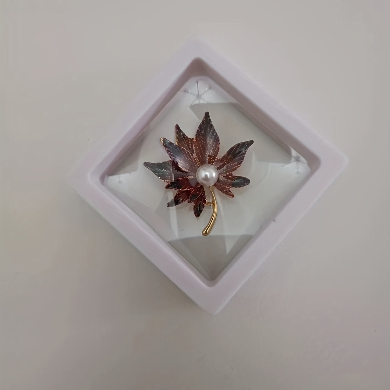 Butterfly Flower Brooch Pin with Pearl Silk Scarf Buckle