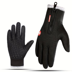 Winter Touch Screen Cycling Gloves Windproof Thick Outdoor Sports Glove