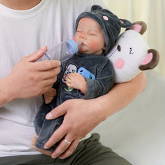 Realistic 72 cm Reborn Baby Doll Soft Vinyl Body Lifelike Newborn Baby Doll