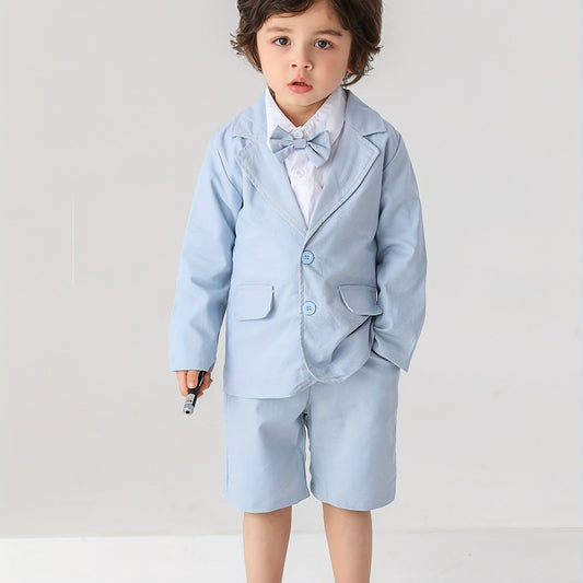 Baby Boys Gentleman 2pcs Set Bow Shirt & Pants