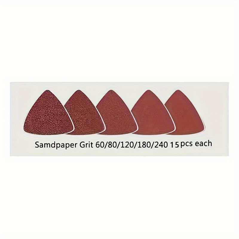 78pcs Oscillating Tool Detail Sanding Pads Kit Woodworking Accessories