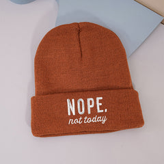 Winter Warm Beanie Hat Knitted Hat Soft Knit Beanie Warm Skull Cap