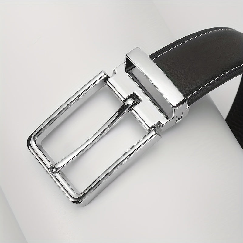 Men's Leather Needle Buckle Belts For Business And Leisure