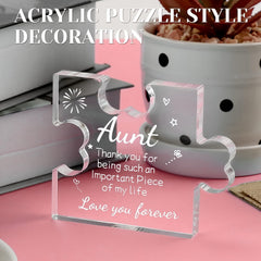 Acrylic Puzzle Plaque Desk Decor Funny Birthday Christmas Gift