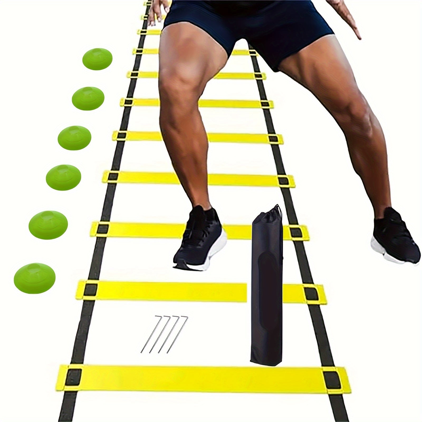 Portable Speed & Agility Training Set for Football, Rugby, Basketball
