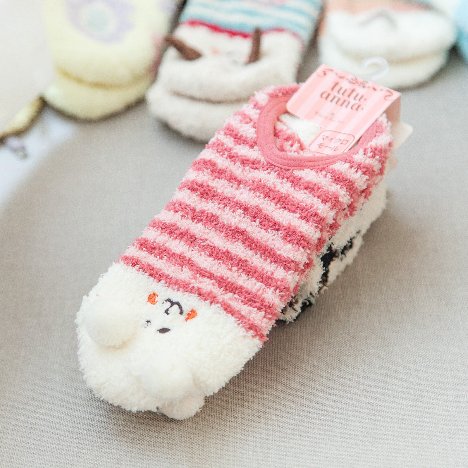 2 Pairs Women's Casual & Ankle Socks - Thick & Warm Cartoon Animal Design