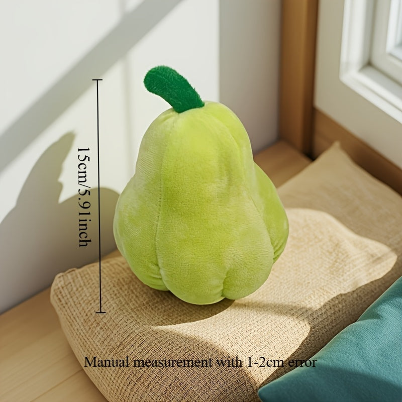 Green Plant Series Ugly Expression Plush Doll with Leaves & Flowers