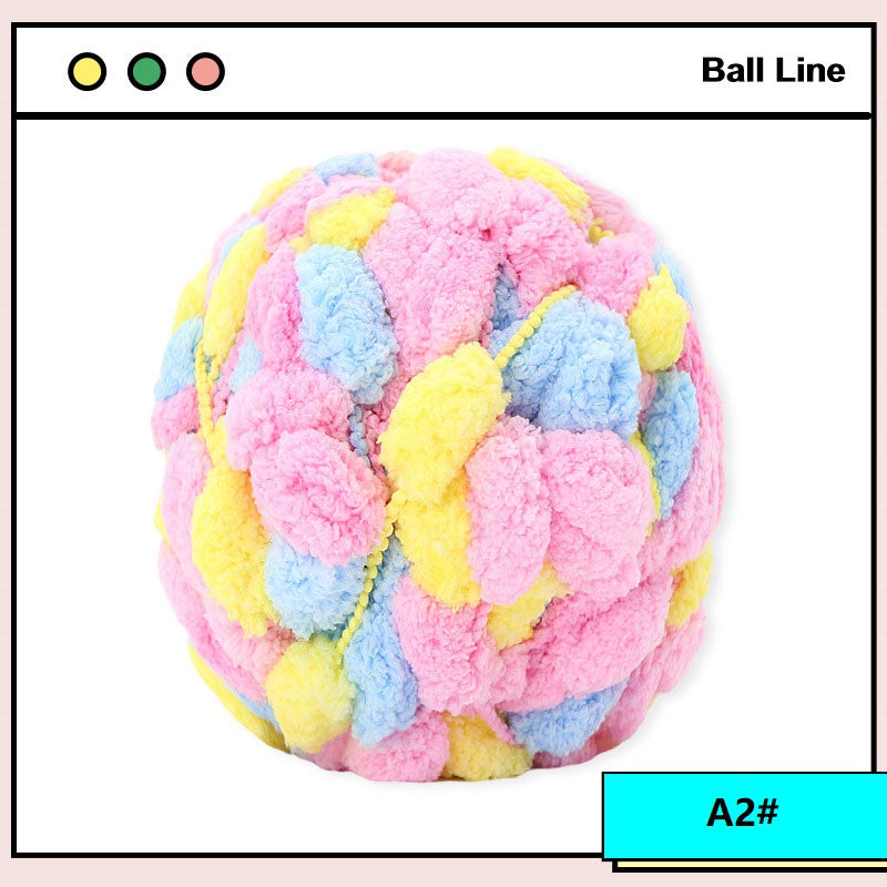 Soft Thick POM POM Ball Yarn for Crochet Knitting Blanket Mat
